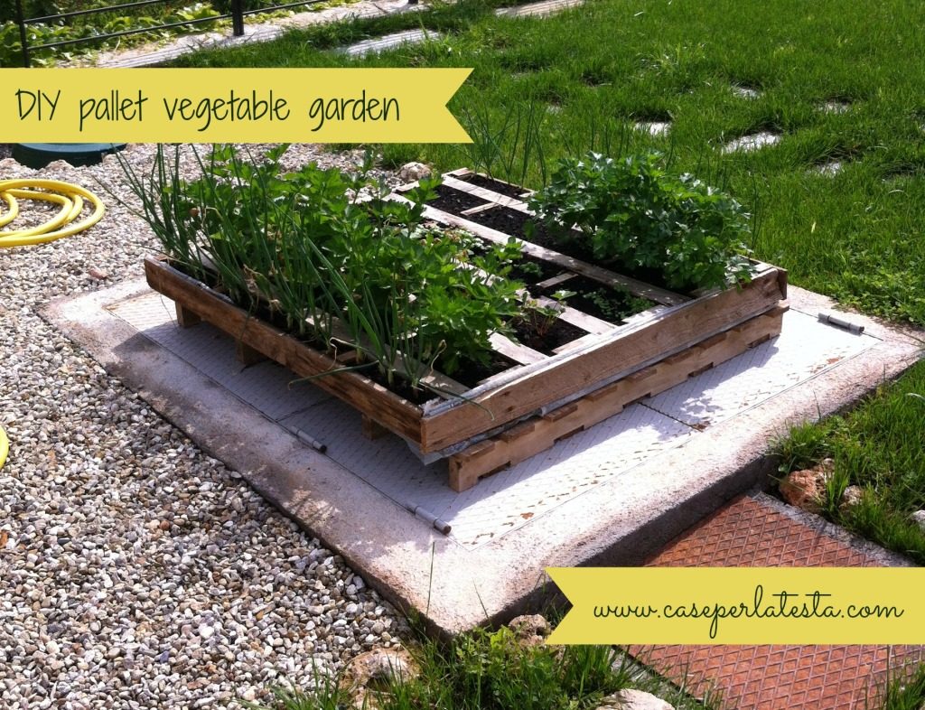 Orto Fai Da Te Con Pallet Diy Pallet Vegetable Garden Caseperlatesta